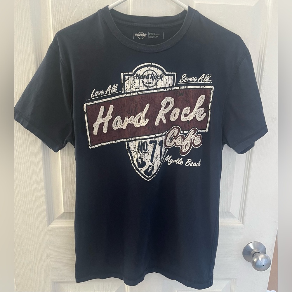 Hard Rock Cafe Myrtle Beach Distressed T-Shirt, Size Medium